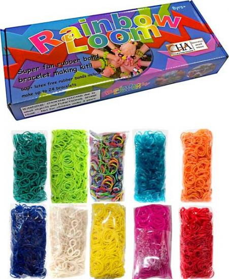 Rainbow Loom Multi-Color Rubber Bands Refill Pack 600 Count, NO C-CLIPS  Twistz Bandz - ToyWiz