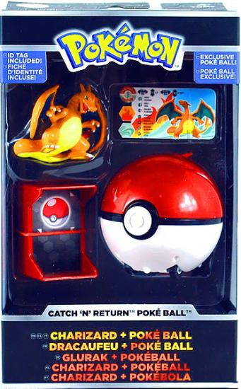 Pokemon Catch n Return Pokeball Charizard & Poke Ball Figure Set