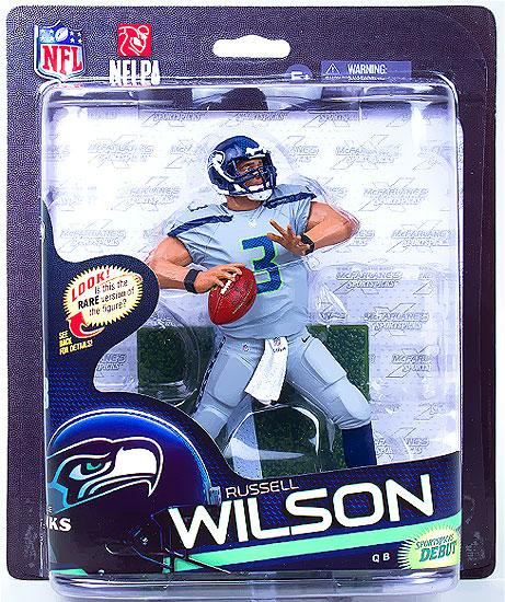 McFarlane Toys NFL Seattle Seahawks Sports Picks Football Series 33 Russell  Wilson Action Figure [Gray Jersey & Gray Pants]