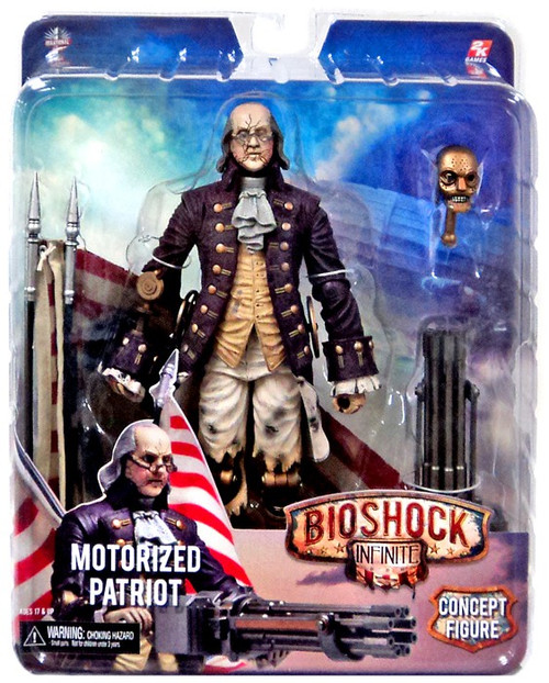 NECA Bioshock Infinite Motorized Patriot Benjamin Franklin Action Figure