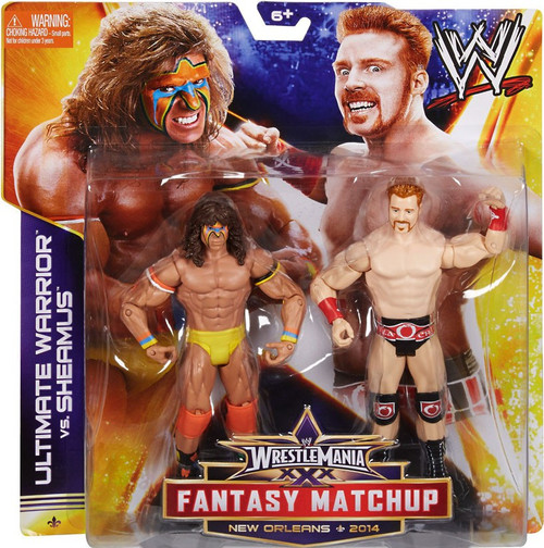 Wwe Wrestling Battle Pack Fantasy Matchup Ultimate Warrior Vs Sheamus Action Figure 2 Pack Mattel Toys Toywiz - dragon ball ultimate warriors roblox