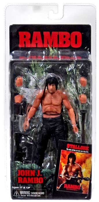 NECA Rambo First Blood Part II Rambo Action Figure - ToyWiz