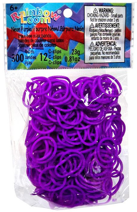 Rainbow Loom® GLOW in the Dark Collection: Purple Potion Rubber Bands with  24 C-Clips (600 Count)