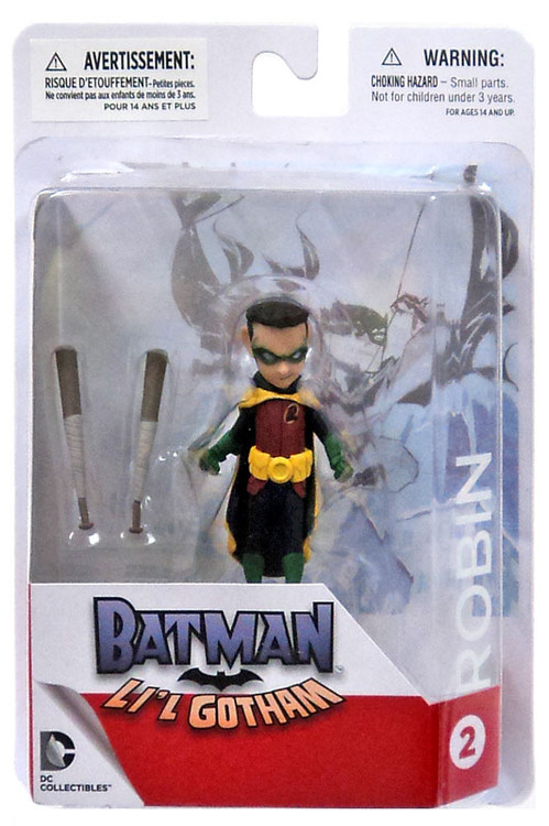 Mini Robin Batman DC Batman Lil Gotham Robin Mini Figure DC Collectibles - ToyWiz