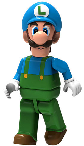 KNEX Super Mario Ice Luigi 2 Minifigure Loose - ToyWiz
