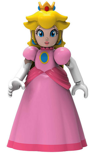 KNEX Super Mario Princess Peach 2 Minifigure Pink Dress Loose - ToyWiz