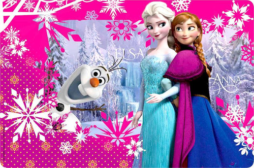Disney Frozen Anna, Elsa Olaf 17 Placemat Zak - ToyWiz