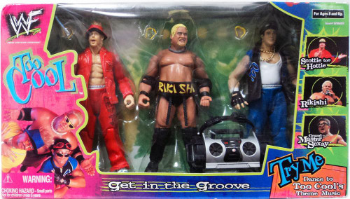 WWE Wrestling WWF Get in the Groove 6 Action Figure 3-Pack Jakks