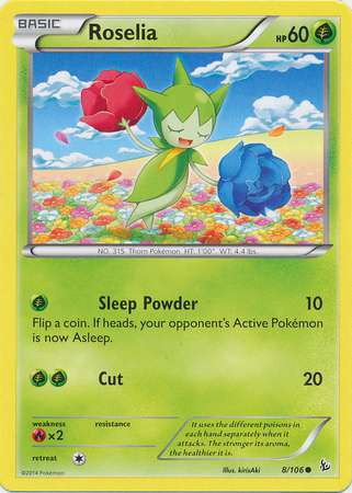 roselia pokemon card Destined Rivals Cynthia's #7/182 reverse holo  Evolves from null Type Pokemon Trading Card Game XY