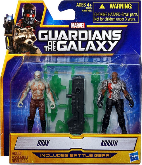 Marvel Guardians of the Galaxy Drax Korath 2.5 Action Figure Set
