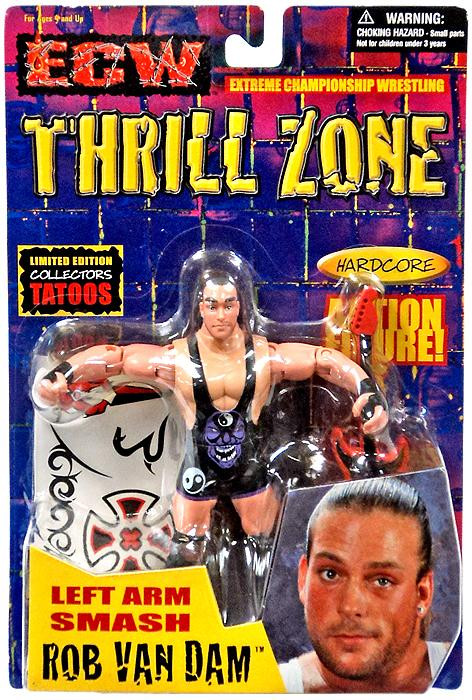 ECW Wrestling Thrill Zone Rob Van Dam Action Figure Jakks