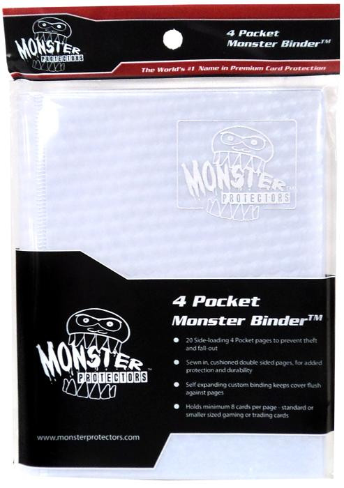 card protector binder Supplies White Holofoil 4-Pocket Monster Protectors scrapbook embellishments 4 Pocket Trading Card Pages