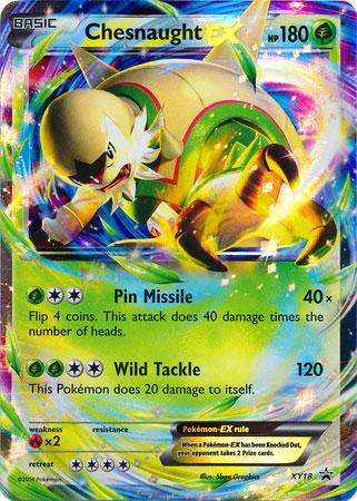 chesnaught break pokemon card Pokemon X Y Promo Single Card Ultra Rare Chesnaught EX XY18 Lightly Played