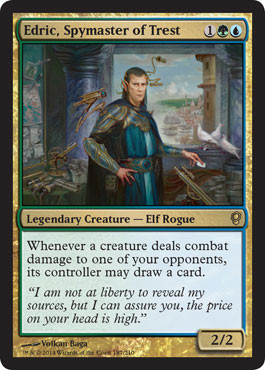mtg conspiracy cards in commander Magic The Gathering Single Card Rare Edric, Spymaster of Trest 187 choose a creature type Lavinia, Foil to Conspiracy (Commander