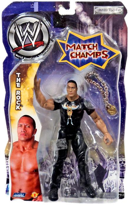 WWE Wrestling Match Champs The Rock 6 Action Figure Jakks Pacific
