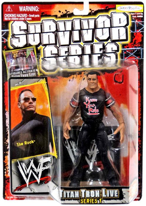 WWE Wrestling WWF Survivor Series 1 The Rock 6 Action Figure Jakks