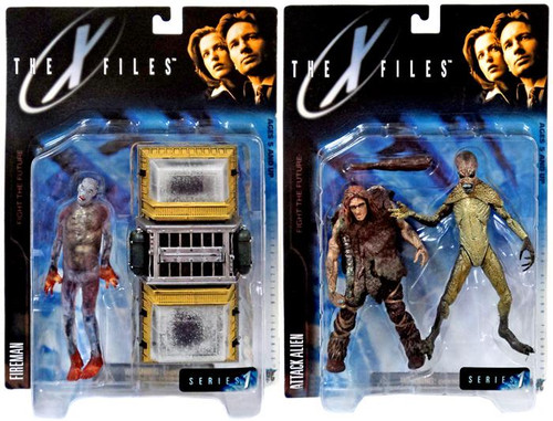 McFarlane Toys The X-Files Fight the Future Fireman Attack Alien 