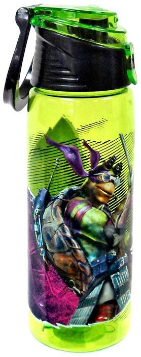 Teenage Mutant Ninja Turtles Water Bottle with Flip-Up Straw | Holds