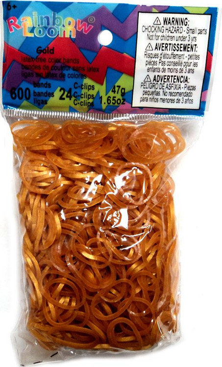 Rainbow Loom Red Rubber Bands with 24 C-Clips (600 Count) 