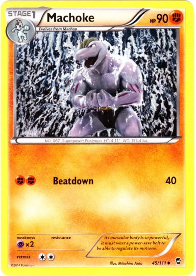 pokemon card machoke Pokemon X Y Furious Fists Single Card Uncommon Machoke 45