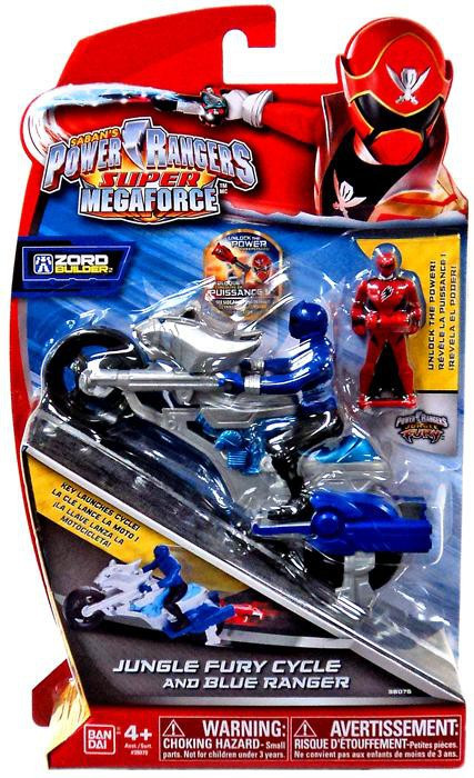 Power Rangers Super Megaforce Zord Builder Jungle Fury Cycle Blue