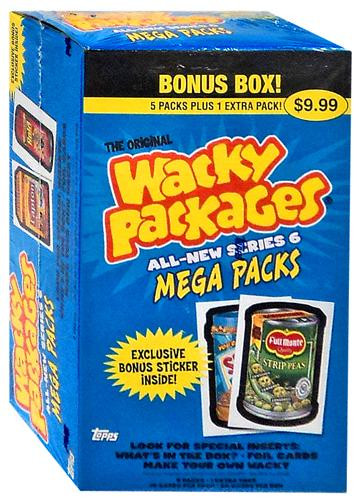 wacky packages topps series 6 trading card sticker bonus christmas cards online