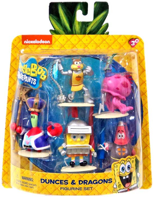 Spongebob Squarepants Dunces Dragons 2.5 Mini Figure Set Just Play