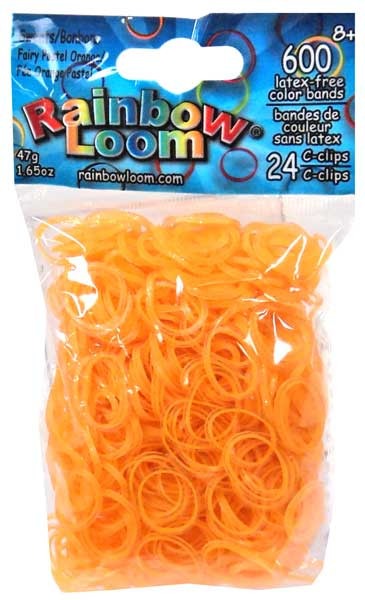 Rainbow Loom Rose Jelly Rubber Bands Refill C-clips