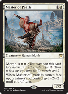 Magic The Gathering Khans of Tarkir Single Card Rare Master of Pearls 18 - ToyWiz Magic The Gathering Khans of Tarkir Single Card Rare Master of Pearls 18 - ToyWiz