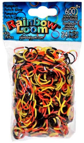 Rainbow Loom Red Rubber Bands with 24 C-Clips (600 Count)