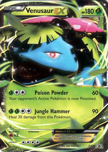 ポケモンカード PROMO Pokemon X Y Promo Single Card Ultra Rare Venusaur EX XY28 - ToyWiz