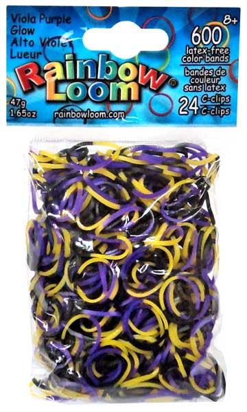 Rainbow Loom Twistz Bandz Latex Free Rubber Band Refill + C-clips - Black