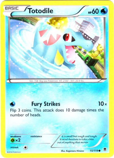 Pokemon X Y Phantom Forces Single Card Common Totodile 15 Toywiz