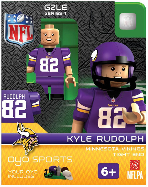 NFL Minnesota Vikings NFL Generation 2 Series 1 Kyle Rudolph Minifigure OYO  - ToyWiz