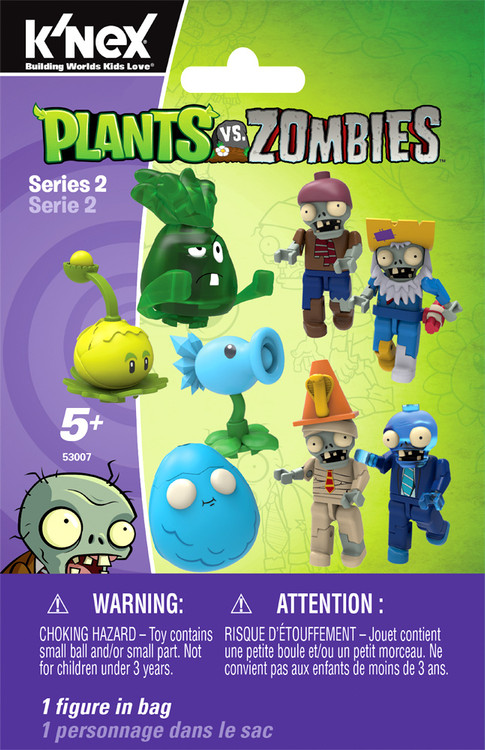 KNEX Plants vs. Zombies Series 2 Mystery Pack 53007 1 RANDOM