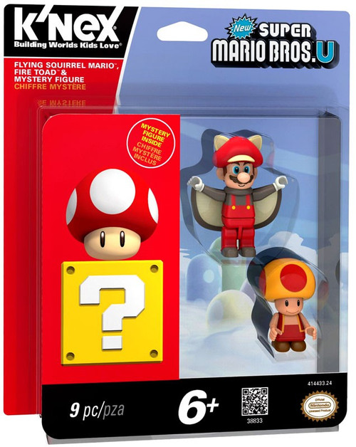 KNEX New Super Mario Bros. U Flying Squirrel Mario, Fire Toad