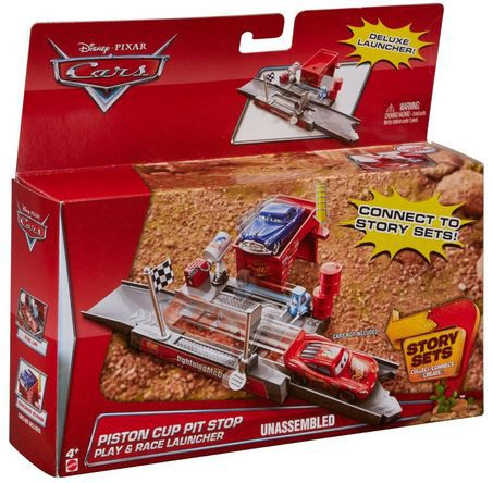 Disney Pixar Cars Story Sets Piston Cup Pit Stop 155 Diecast Car