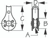 Sea Dog Marine Pulley With Plastic Shv - 1/4 (092100-1)