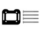 Sea Star Solutions Mounting Kit - Sierra Marine Engine Parts (18-8530)