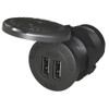 Blue Sea 1045 12/24V Dual USB Charger - 1-1/8" Socket Mount 1045