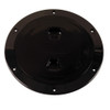 Beckson 6" Smooth Center Screw-Out Deck Plate - Black DP60-B