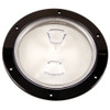 Beckson  6" Clear Center Screw-Out Deck Plate - Black DP60-B-C