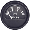 Faria Euro Black 2" Voltmeter (10-16 V) 12821