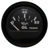 Faria Euro Black 2" Oil Pressure Gauge (80 PSI) 12803