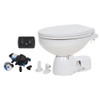 Jabsco Quiet Flush E2 Raw Water Toilet Regular Bowl - 12V &ndash; Soft Close Lid 38245-4192RSP