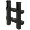 Sea-Dog Two Pole Side Mount Rod Storage Rack - Black 325029-1