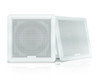Fusion FM-F65SW 6.5" White Square Flush Mount Speakers 010-02299-10