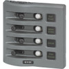 Blue Sea 4374 WeatherDeck Water Resistant Circuit Breaker Panel - 4 Position - Grey 4374
