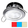 i2Systems Apeiron A1120 Spring Mount Light - Round - Red, Warm White &amp; Blue - Brushed Nickel A1120Z-41HCE