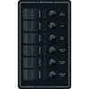 Blue Sea 8373 Water Resistant 6 Position - Black - Vertical Mount Panel 8373